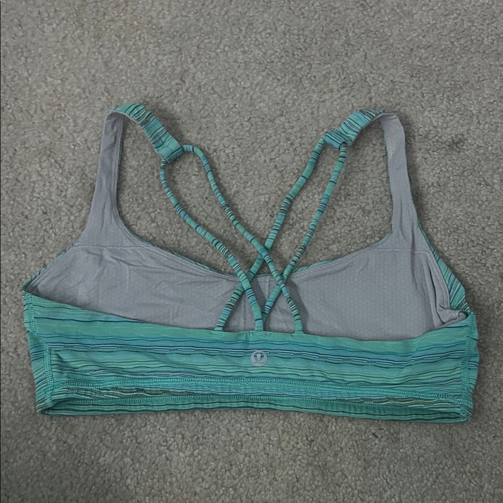 lululemon athletica Teal Strappy Sports Bra - Picture 3 of 3